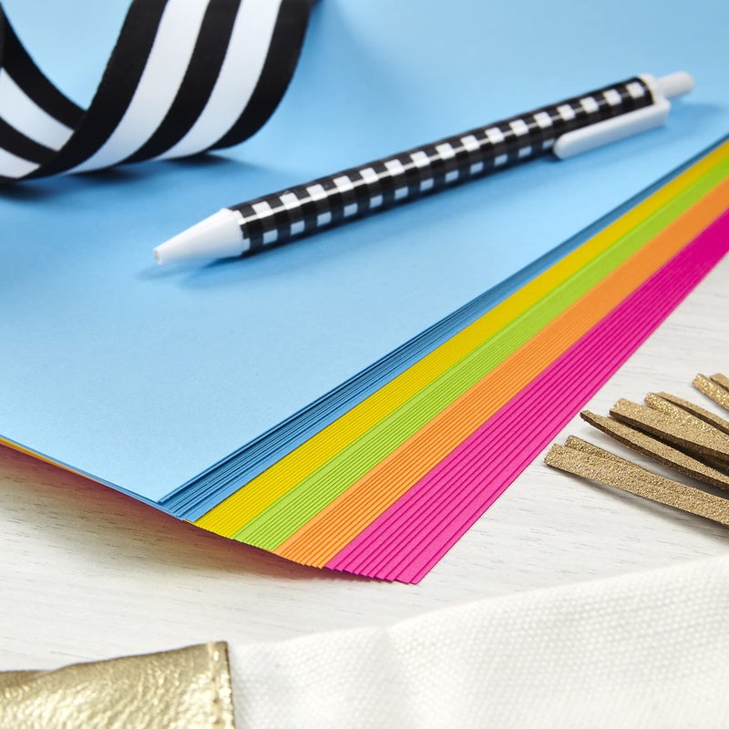 Astrobrights Color Cardstock -"Bright" Assortment, 65 lb Cover Weight, 8.5 x 11, Assorted, 250/Pack - Image 3